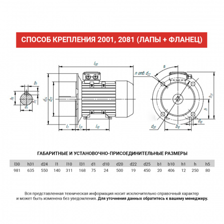 Электродвигатель АИР 250S6